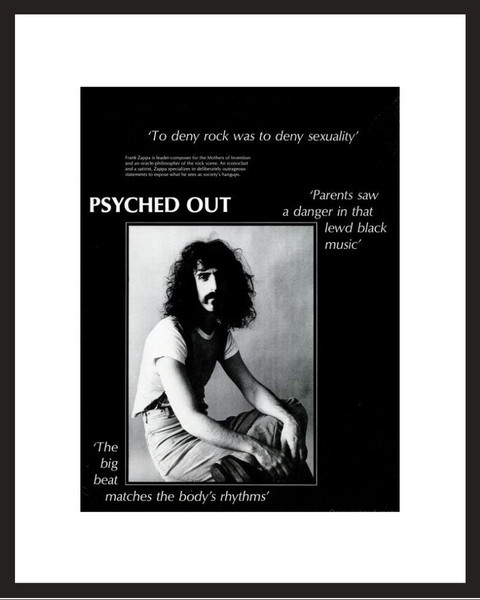 LIFE Magazine - Framed Historic Photograph - Frank Zappa in 1968