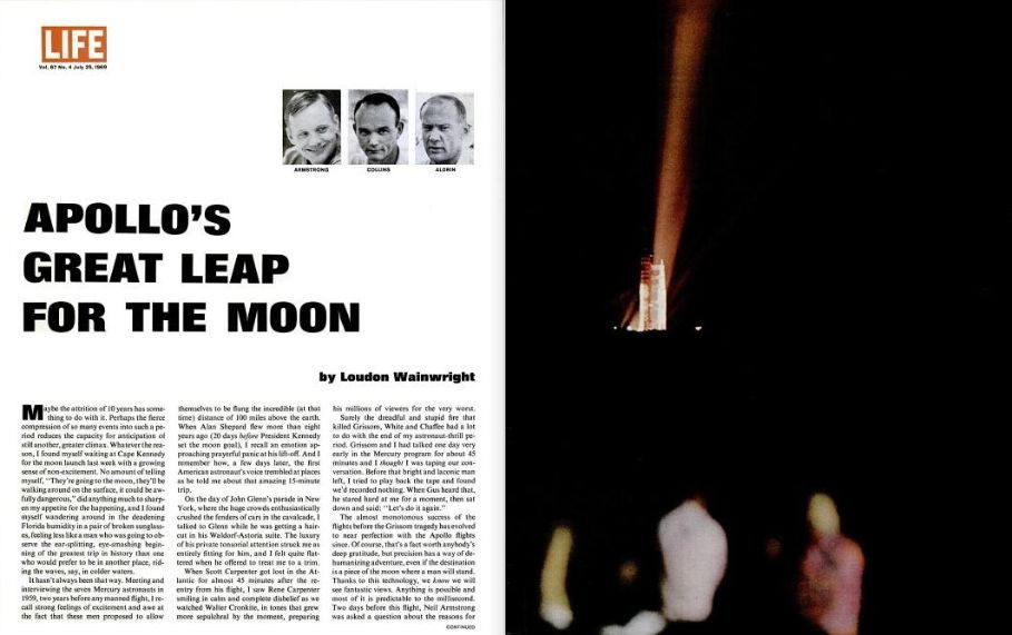 LIFE Magazine - July 25, 1969 - Leaving For the Moon