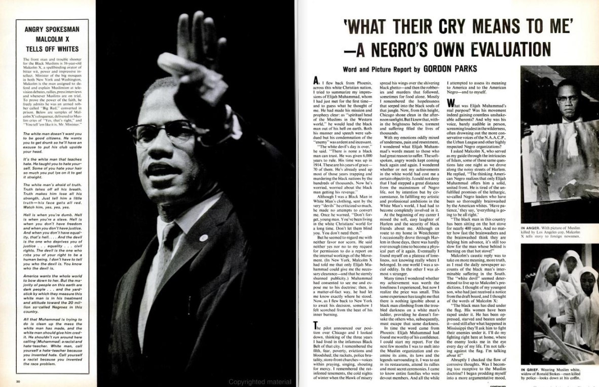LIFE Magazine May 31 1963 - Black Muslims & Malcolm X