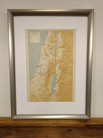 Tribes of Ancient Israel | Framed Vintage Map Rescued from 1965 Atlas 