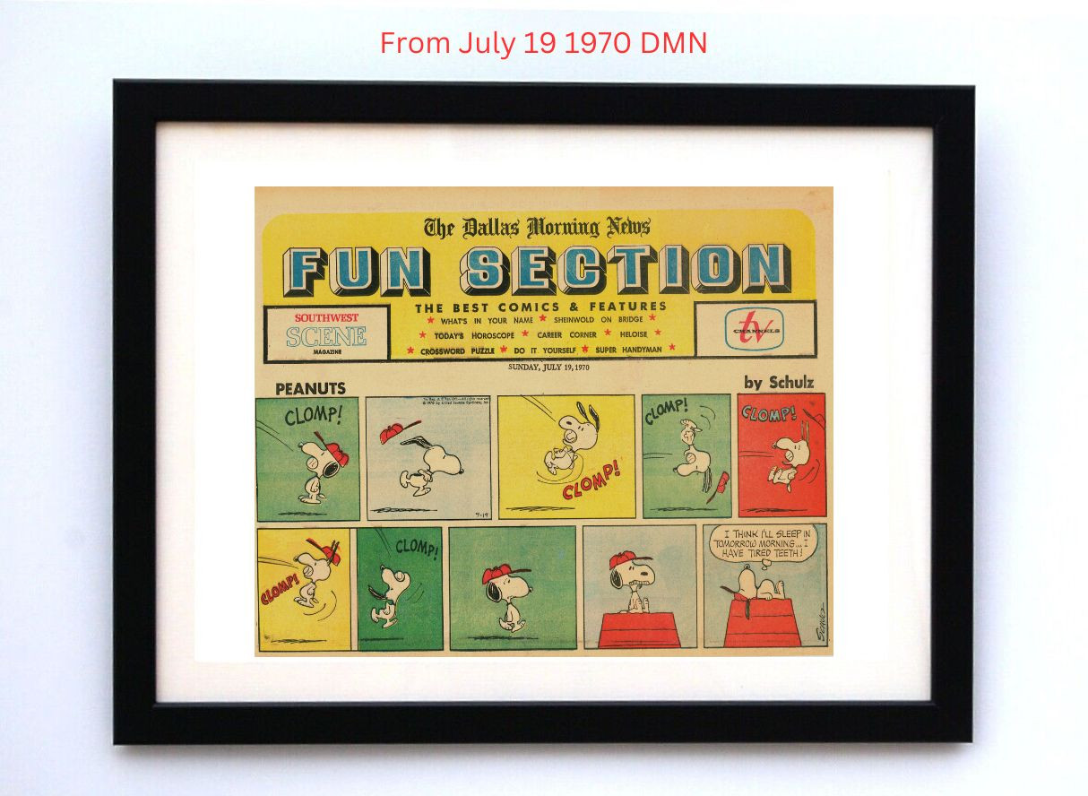 60s PEANUTS DATE BOOK POSTER FRAMING ① Peanuts by Charles Schultz - Framed Vintage Charlie Brown Comics