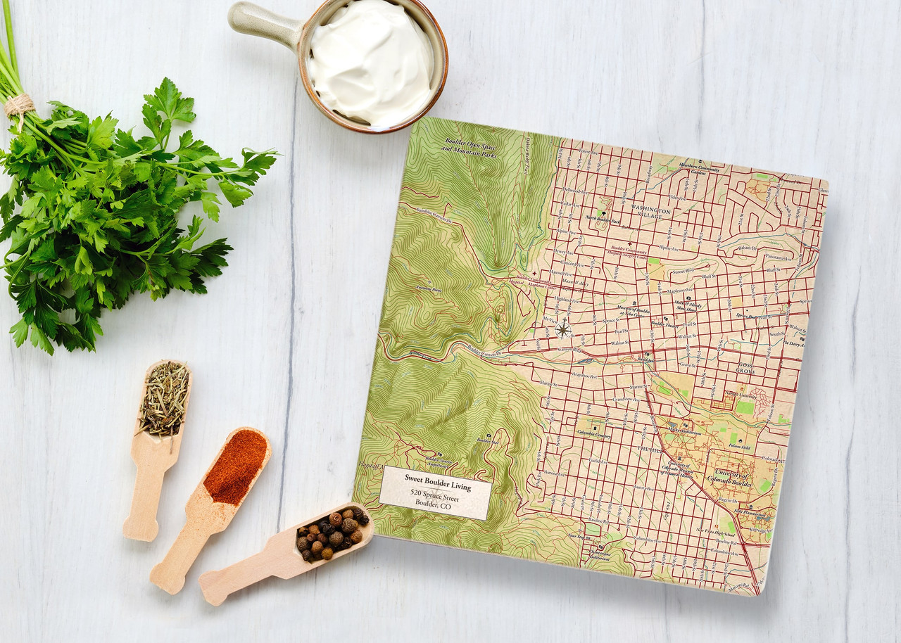 AnyDate Marble Map Trivet