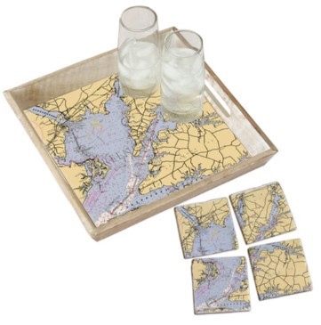 Available with Matching Marble Coaster Set