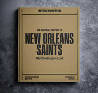 Saints Fan - Personalized Team Book