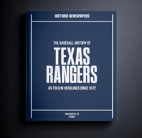 Texas Rangers Fan - Personalized Team Book