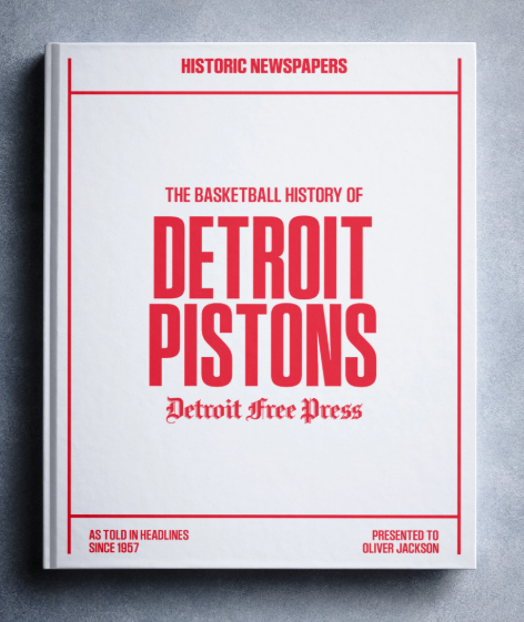 Detroit Pistons Fan - Personalized Team Book