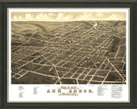 Old Map of Ann Arbor