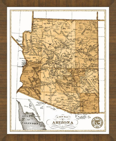 Old Map of Arizona