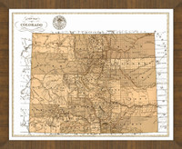 Old Map of Colorado