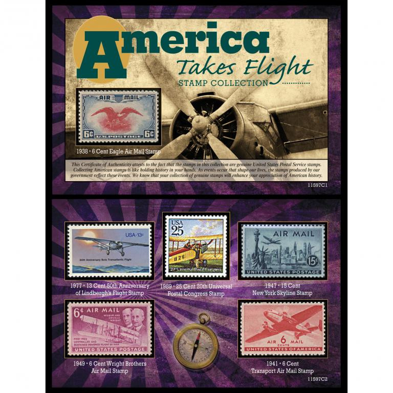 History of Flight Stamp Collection