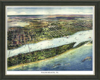 Old Map of Palm Beach