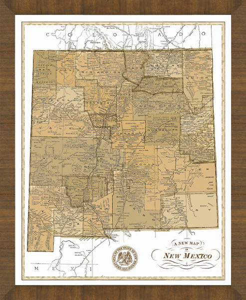 Old Map of New Mexico