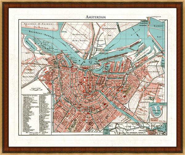 Old Map of Amsterdam
