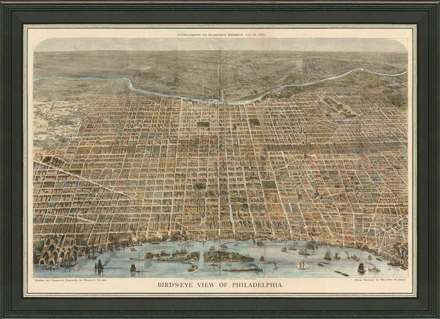 Old Map of Philadelphia