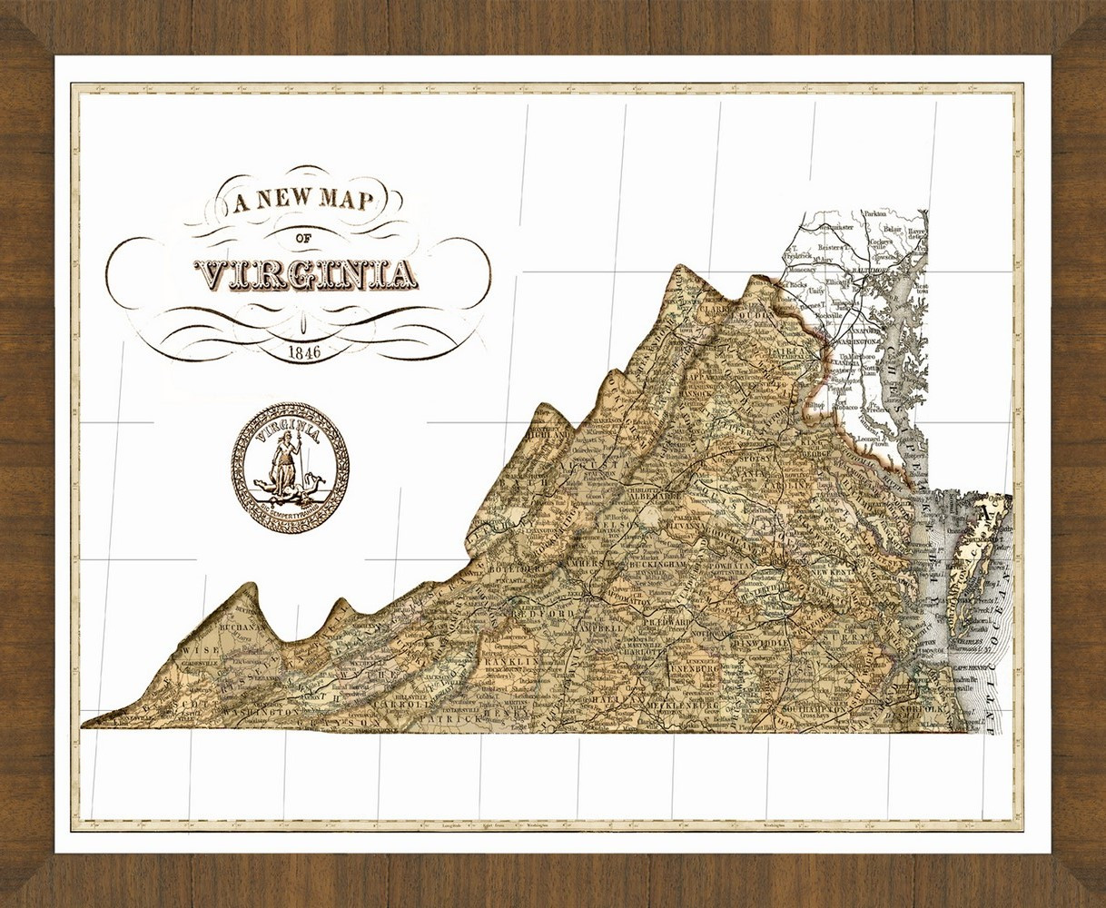 Old Map of Virginia