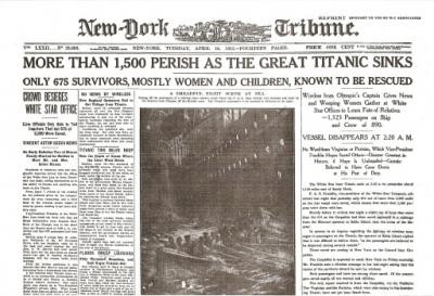 Titanic Newspaper