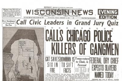 St. Valentine's Day Massacre Historic Newspaper