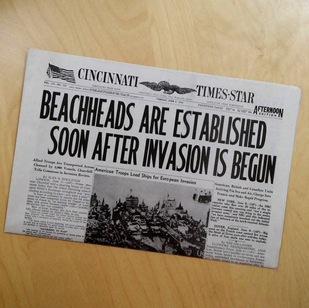 D-Day Newspaper