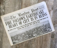 San Francisco Earthquake Historic Paper