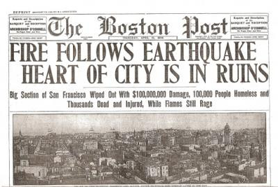 San Francisco Earthquake Historic Paper