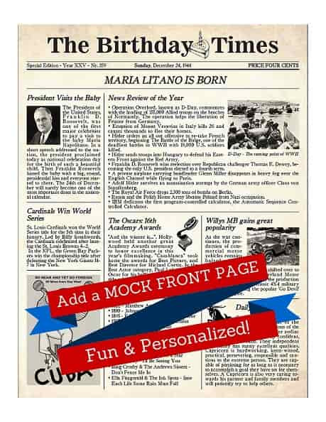Mock Front Page