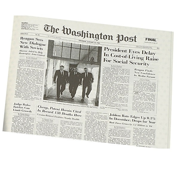 Washington Post Birthday Newspaper 