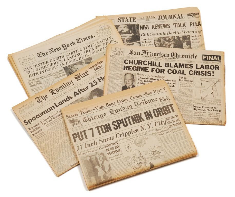 Vintage Newspaper from Any American City & from Any Date