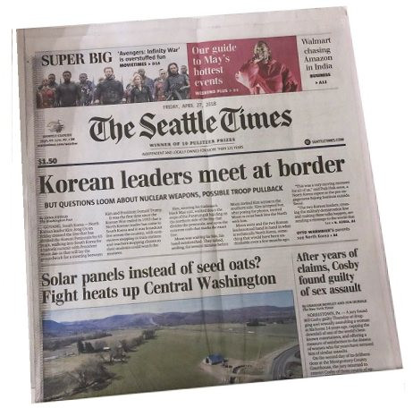 Seattle Times Original Birthday Newspaper