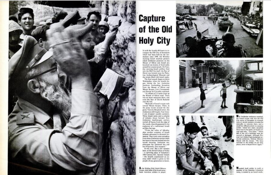 LIFE Magazine June 16, 1967 covering Israel's Six Day War