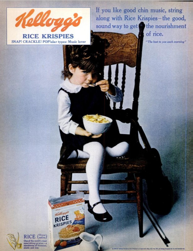 LIFE Magazine - Framed Original Ad - 1965 Kellogg's Rice Krispies