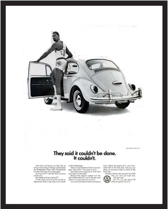 LIFE Magazine - Framed Original Vintage Ad - 1966 VW Bug