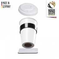 Magnetic Porcelain cup - Coffee to go, white