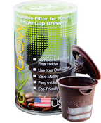 •Made of BPA-free plastic
•Designed for use with Keurig single serve brewers
•Reuseable
•Dishwasher safe
