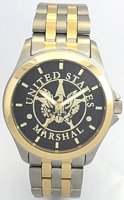 Gent's Gold and Stainless Steel Marine Corps Watch - Rosewood Designs