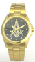 Gold Finish Masonic Watch
Black Dial