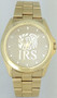 IRS Logo Watch
Gold Dial