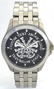 All Stainless Firefighter Watch
Deputy Chief
Black Dial