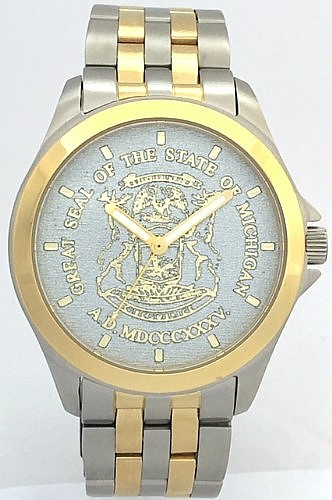 State of Michigan Watch
Silver Dial
