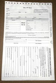 Bill Of Sale & Odometer