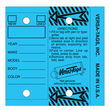 Versa-Tags  "Blue" Key Tags