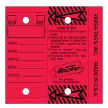 Versa-Tags  "Red" Key Tags