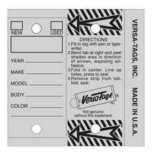 Versa-Tags  "Gray" Key Tags