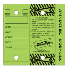 Versa-Tags  "Lime Green" Key Tags