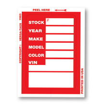 KLEER-BAK Stock Stickers "Red"
