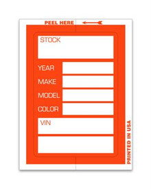 KLEER-BAK Stock Stickers "Orange"