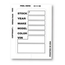 KLEER-BAK Stock Stickers "White"