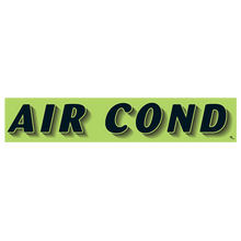 Vinyl Highlights Windshield Slogans "Air Cond" Black/Fluorescent Green 12/Pack