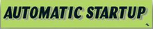Vinyl Highlights Windshield Slogans "Automatic Startup" Black/Fluorescent Green 12/Pack