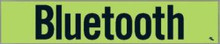 Vinyl Highlights Windshield Slogans "Bluetooth" Black/Fluorescent Green 12/Pack