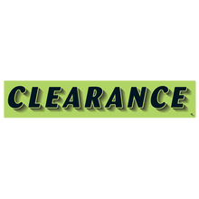 Vinyl Highlights Windshield Slogans "Clearance" Black/Fluorescent Green12/Pack